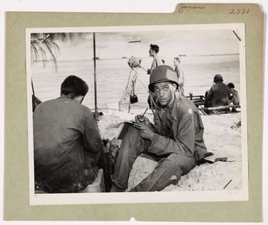 Nebraskan with Coast Guard Invaders at Saipan