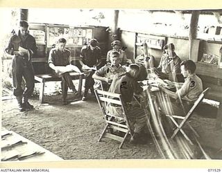 KOITAKI, PORT MORESBY AREA, PAPUA, NEW GUINEA. 1944-03-27. A GENERAL VIEW OF THE AUSTRALIAN ARMY EDUCATION SERVICE READING ROOM AT THE 113TH CONVALESCENT DEPOT