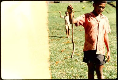 Boy with a snake, 1971