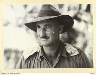 SAMPUN, NEW BRITAIN. 1945-01-16. NX92 LIEUTENANT-COLONEL W.B. CALDWELL, MC, COMMANDING OFFICER, 14/32ND INFANTRY BATTALION