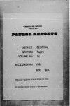 Patrol Reports. Central District, Tapini, 1970-1971