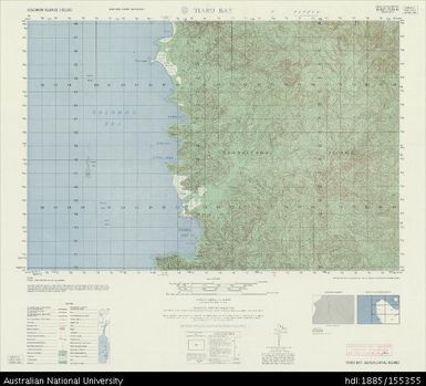 Solomon Islands, Guadalcanal Island, Tiaro Bay, Series: X713, Sheet 7729 IV, 1960, 1:50 000