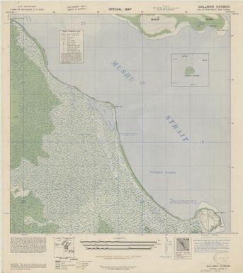Special map, northeast New Guinea (Dallman Harbor , front)