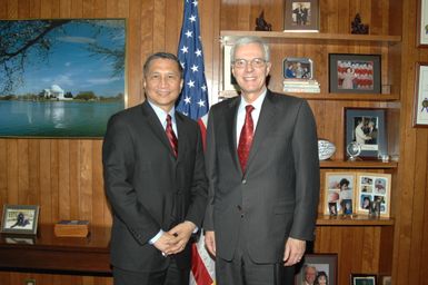 Visit of Guam Governor Felix Camacho to HUD - Visit of Guam Governor, Felix Camacho, and associates to HUD Headquarters for meeting with Deputy Secretary Roy Bernardi