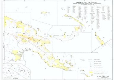 Territory of Papua and New Guinea : administration and local government organization in relation to population distribution / prepared by E. Ford ; Australian School of Pacific Administration, 1965
