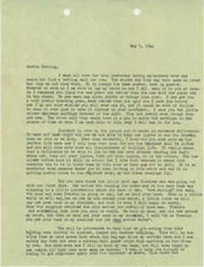 Letter from Sidney Jennings Legendre, May 5, 1944