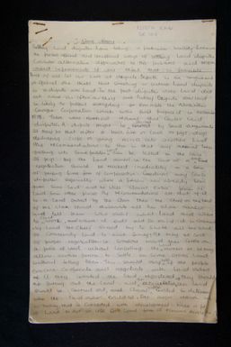 Land essay by Nesta Kadi