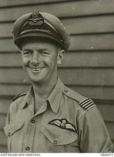 Cairns, Qld. 1944-09-26. Portrait of Flight Lieutenant N. J. Lennon of Kensington, NSW, who is now captain of a Martin PBM Mariner flying boat in No. 41 (Transport Sea) Squadron RAAF. Aged thirty ..