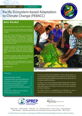 Pacific ecosystem-based adaptation to Climate Change (PEBACC) newsletter, Issue 7 (Aug-Oct 2017)