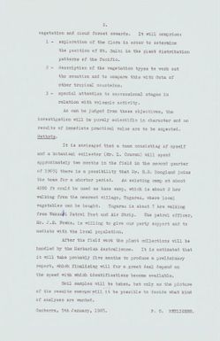 Topographical map Mt. Balbi area - Bougainville (text sheet 3)