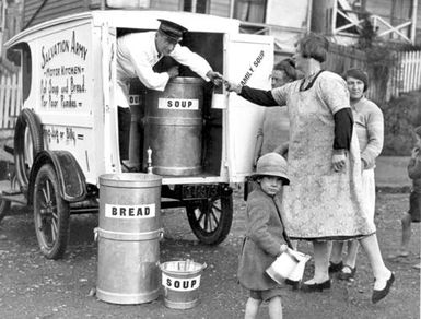 Social services: mobile soup kitchen, 1931