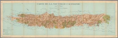 Carte de la Nouvelle Caledonie.