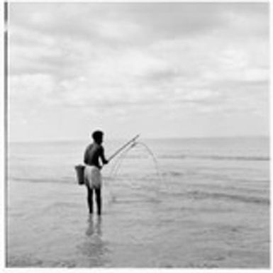 Man with fishing net