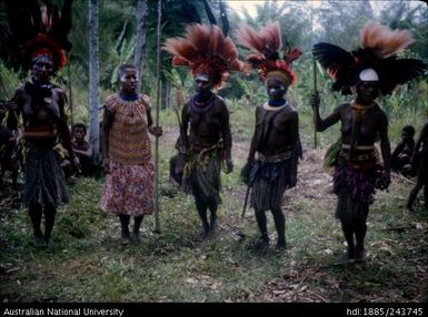 People wearing ceremonial dress