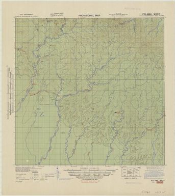 Provisional map, northeast New Guinea: Pelama West (Sheet Pelama West)