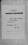 Patrol Reports. East New Britain District, Rabaul, 1950 - 1953