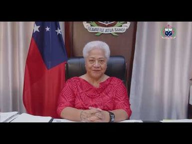 Saunoaga Fa'apitoa mai le Pālemia 'o Sāmoa Hon. Fiame Naomi Matā'afa