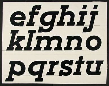Churchward Montezuma Bold Italic Hand Drawn Board