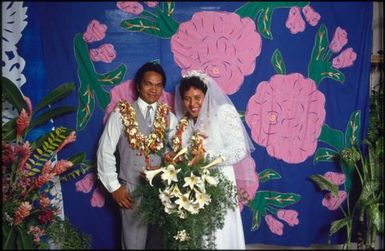 Bride and groom, Rarotongan wedding