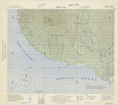 New Britain, provisional map (Cape Bach)