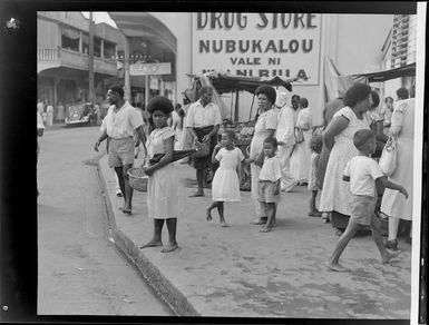 Street scene in Suva, Fiji