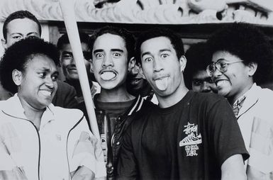 Fijian students at Papakura Marae, 1994