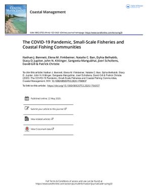 The COVID-19 Pandemic, Small-Scale Fisheries and Coastal Fishing Communities