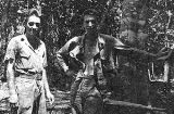 Theodore Zagurski nd unknown Minnesota soldier on Guadalcanal, 1940s