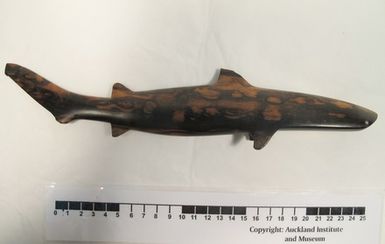 shark, carved