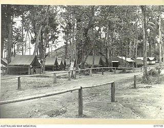 TORINKA, BOUGAINVILLE ISLAND. 1944-12-28. A SECTION OF THE CAMP AREA OF HEADQUARTERS, 3RD DIVISION