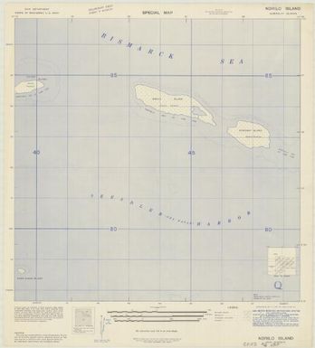 Special map Admiralty Islands (Ndrilo Island , front)