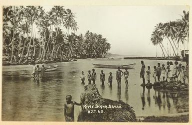 River scene, Savaii. From the album: Skerman family album