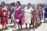 Federated States of Micronesia, women at airport on Pohnpei Island