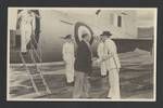 Colonel JK Murray greeting His Excellency General Sir John Northcott at airport, Port Moresby, 1951