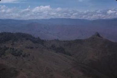 [Aerial view of the topography of Papua New Guinea]