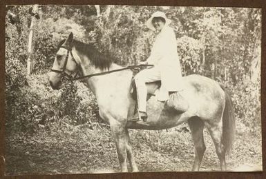 Woman on a horse. From the album: Samoa