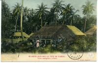 Huahine (Iles Sous le Vent de Tahiti)Cases indigènes, à Fare