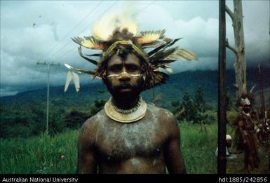 Male wearing head dress