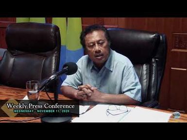 Weekly Presidential Press Conference (11/11/2020)