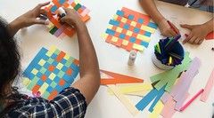 Samoan Language Week weaving craft, Tūranga