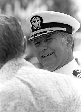 CAPT Don F. Dvornik, USN commander in chief, Pacific Fleet Public Affairs Officer, participates in the change of command ceremony for the U.S. Pacific Fleet