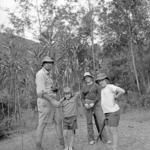 Group portrait, anthropologist and family?