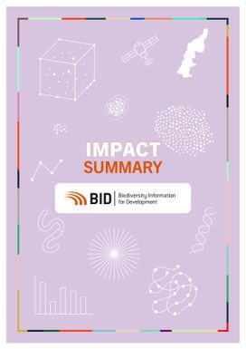 Impact summary - Biodiversity information for development