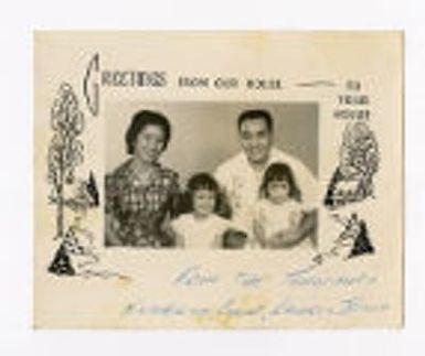 Holiday card from the Tonoka... family