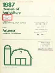 1987 census of agriculture, pt.3- Arizona