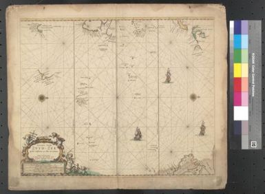 Pascaerte vande Zuyd-Zee tussche California, en Ilhas de Ladrones / by Pieter Goos, op't Waater inde Vergulde Zeespiegel