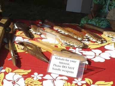 Hawaiian weaponry, Pasifika Festival.