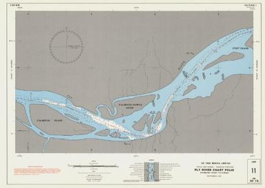 Fly River chart folio Korimoro Point to Kiunga navigation charts : hydrographic survey of the Fly River, Papua New Guinea - Western Province (11)