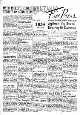 Manzanar Free Press Vol. 6 No. 16 (August 19, 1944)