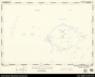 Papua New Guinea, Lolobau SW, Survey Index 18, 1:50 000, 1974